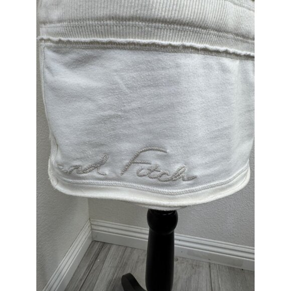 Y2K Abercrombie & Fitch Womens V-Neck Tunic Hoodie L Cotton/Polyester Blend Made - Picture 9 of 11